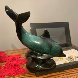 Beautiful glazed, clay dolphin 🐬